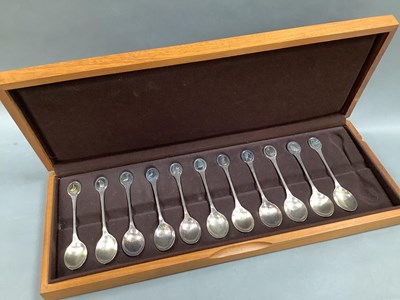 Lot 52 - RSPB; A Set of Eleven Hallmarked Silver Spoons,...