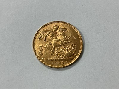 Lot 648 - 1907 Edward VII Gold Sovereign.