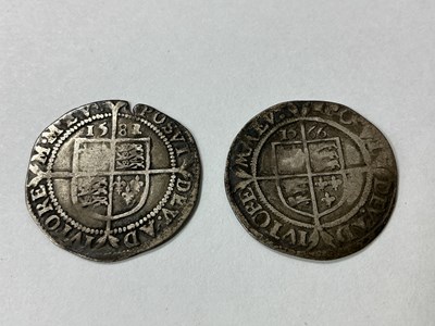 Lot 485 - Two GB XVI Century Elizabeth I Silver Hammered...