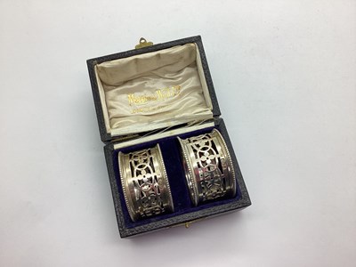 Lot 3 - Mappin & Webb; A Pair of Hallmarked Silver...