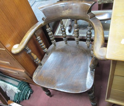 Lot 1594 - Ash & Elm Captains Chiar, circa 1900 with...