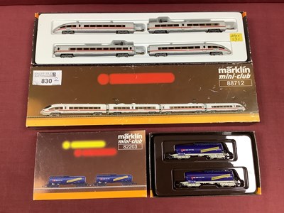 Lot 830 - A Boxed Marklin Mini-Club 'Z' Gauge German...
