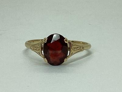 Lot 63 - A Single Stone Dress Ring, four claw set,...
