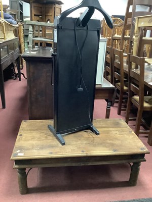 Lot 1550 - Rustic Hardwood Coffee Table, with iron mounts,...