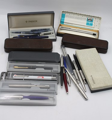 Lot 1392 - A Collection of Parker Pens, to include boxed...