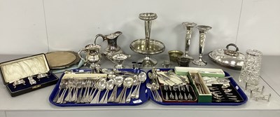 Lot 231 - A Hallmarked Silver Rimmed Cut Glass Vase,...