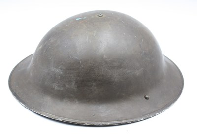 Lot 490 - Early WWII British Brodie Helmet with Remnants...