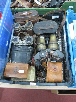 Lot 1108 - Vintage Binoculars in Various Types, including...