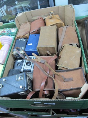 Lot 1014 - Box cameras, including Zeiss Ikon, Kodak...
