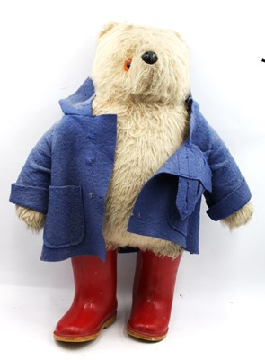 Lot 1348 - Paddington Bear Soft Toy, with a blue felt...
