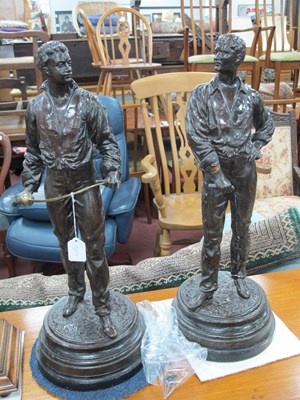 Lot 1598 - After Rene-Charles Massie, a pair of young...
