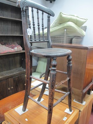 Lot 1561 - Early XX Century Stained Ash Correction Chair...