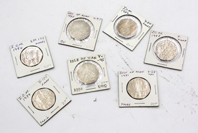 Lot 1307 - Seven Isle of Man 1980-1986 Christmas 50p...