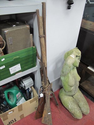 Lot 1173 - Pin Fire Double-Barrelled Shot Gun (missing...