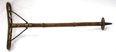 Lot 1324 - Bamboo Shooting Stick with Metal Mounts BTF...