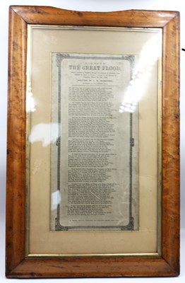 Lot 1319 - Lines on the Great Flood, Sheffield 1864,...