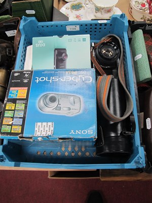 Lot 1109 - Canon IXUS 130 Camera (boxed), Sony Cyber-shot,...