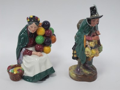 Lot 1256 - Royal Doulton Figurines, 'The Mask Seller' HN...