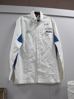 Lot 1020 - Motor Racing Ford White Long Sleeved Shirt,...