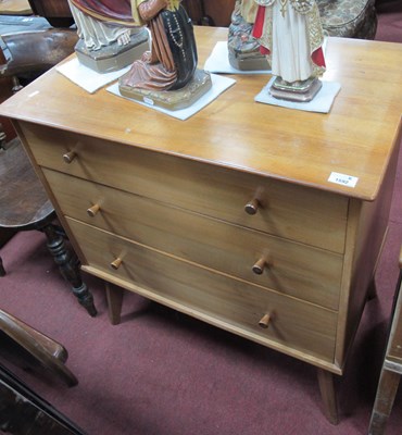 Lot 1592 - Mid XX Century Chest of Three Graduated...