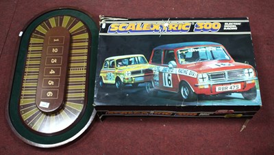 Lot 1357 - Scalextric 300, and courses oval board game...
