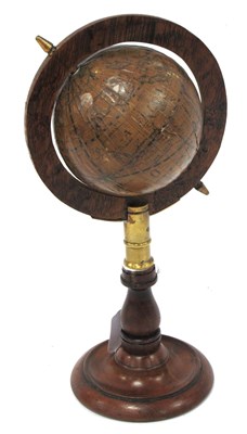 Lot 1414 - A XX Century Wooden and Brass Miniature Table...