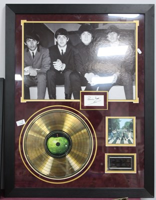 Lot 1349 - The Beatles 'Abbey Road' Gold Disc. Pete Best...