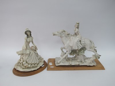 Lot 1282 - Two Large Italian Capodimonte-style lady...
