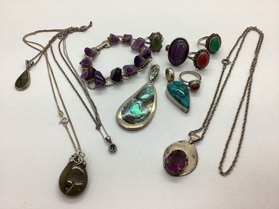 Lot 135 - Hallmarked Silver and Other Dress Rings,...
