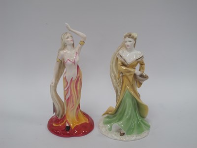Lot 1258 - Coalport The Elements Figurines Limited...