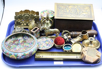 Lot 1315 - Cloisonne Bowl, 16cm diameter, trinket box,...