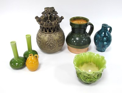 Lot 1197 - JBS (John Brooke Steel?) Pottery Puzzle Jug,...