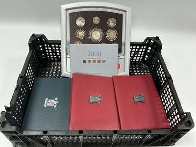 Lot 383 - Four Royal Mint UK Proof Coin Sets, 1997, 2000...