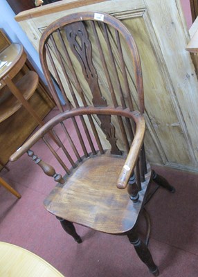 Lot 1590 - XIX Century Yew Wood Windsor Chair, with a...