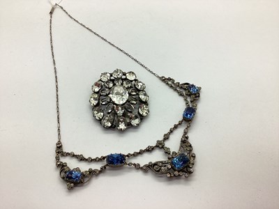 Lot 144 - A Decorative Belle Epoque Blue and Colourless...