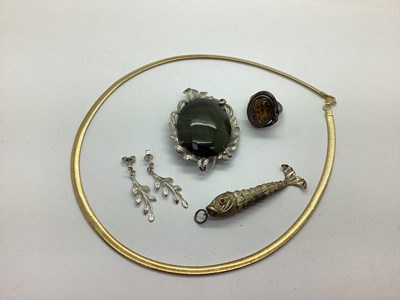 Lot 134 - Modern 925 Gilt Veronese Smooth Link Necklet,...