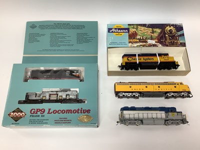 Lot 801 - Four 'HO' Gauge U.S.A. Outline Diesel...