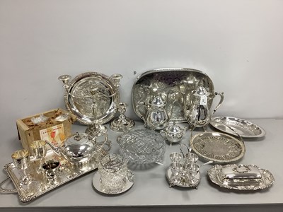 Lot 225 - A Collection of Assorted Plated Ware,...
