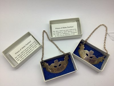 Lot 22 - A Pair of Hallmarked Silver 'Prince of Wales...