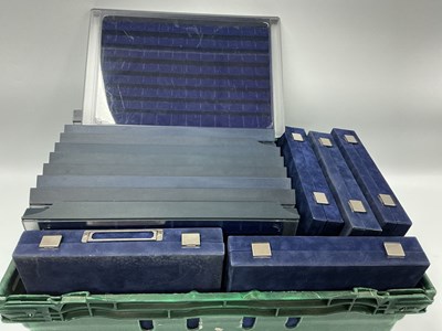 Lot 304 - Ten Plastic Fitted Coin Trays, together with...