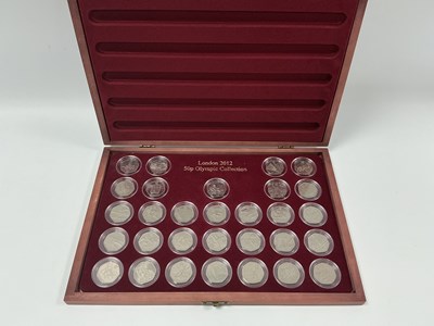Lot 376 - 2012 London Olympics 50p Coin Collection, in a...