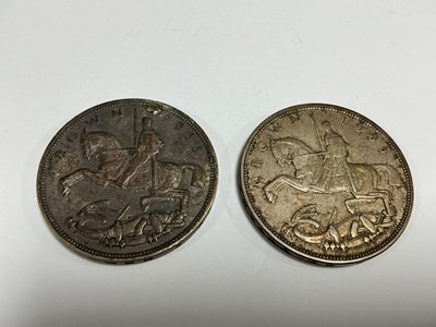 Lot 467 - Two 1935 GB George V Silver Crowns.