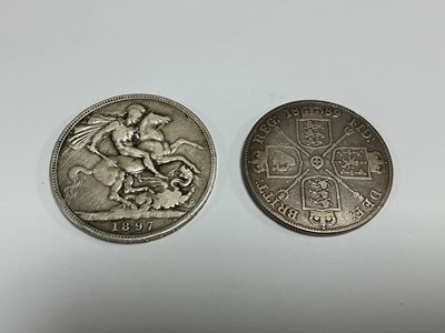 Lot 468 - 1897 GB Victoria Silver Crown, together with a...