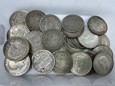 Lot 471 - GB Pre 1947 Silver Half Crowns, total weight...