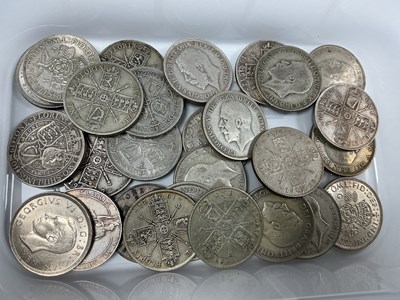 Lot 477 - Collection Of GB Silver Florins, total weight...
