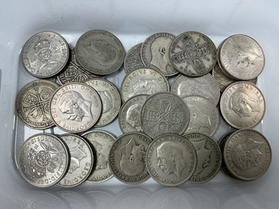 Lot 520 - Collection Of GB Silver Florins, total weight...