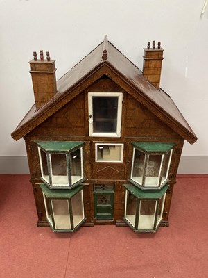 Lot 1458 - A 1920's/1930's Very Large Wooden Dolls House...