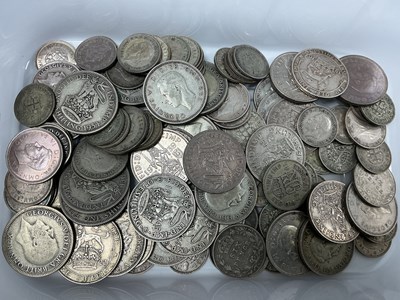 Lot 453 - GB Pre 1947 Silver Coins, Shillings, Sixpences...