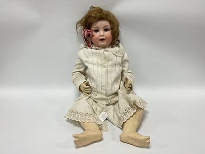 Lot 880 - A Circa Mid XX Century Bisque Headed Doll,...