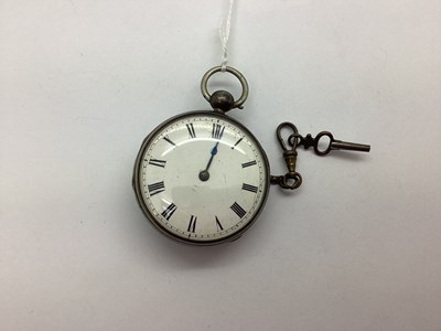 Lot 165 - A XIX Century Chester Hallmarked Silver Cased...